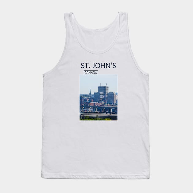 St Johns Newfoundland and Labrador Canada Gift for Canadian Canada Day Present Souvenir T-shirt Hoodie Apparel Mug Notebook Tote Pillow Sticker Magnet Tank Top by Mr. Travel Joy